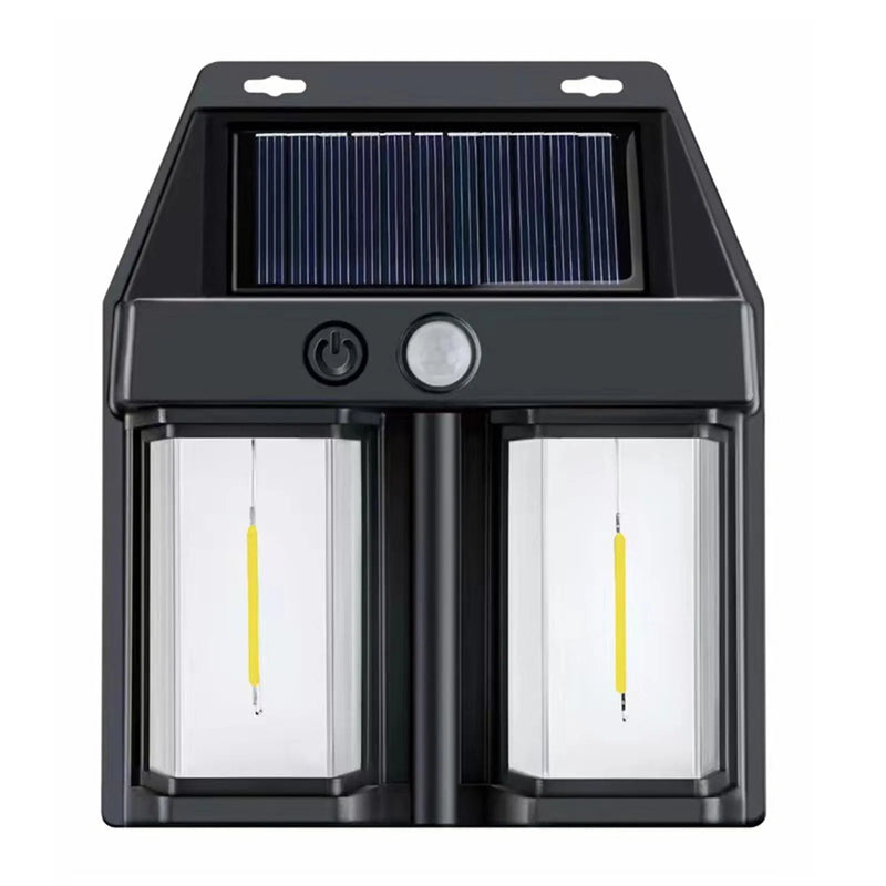 Luz de parede solar ao ar livre à prova de chuva luz solar alimentado cerca luzes lâmpada de parede solar para crescente lâmpadas para plantas de interior