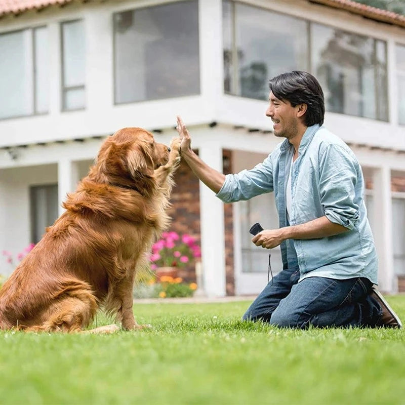 Dispositivo Ultrassônico Anti-Latido para Cães | Treinador Portátil de Comportamento Pet | Repelente de Latidos com LED